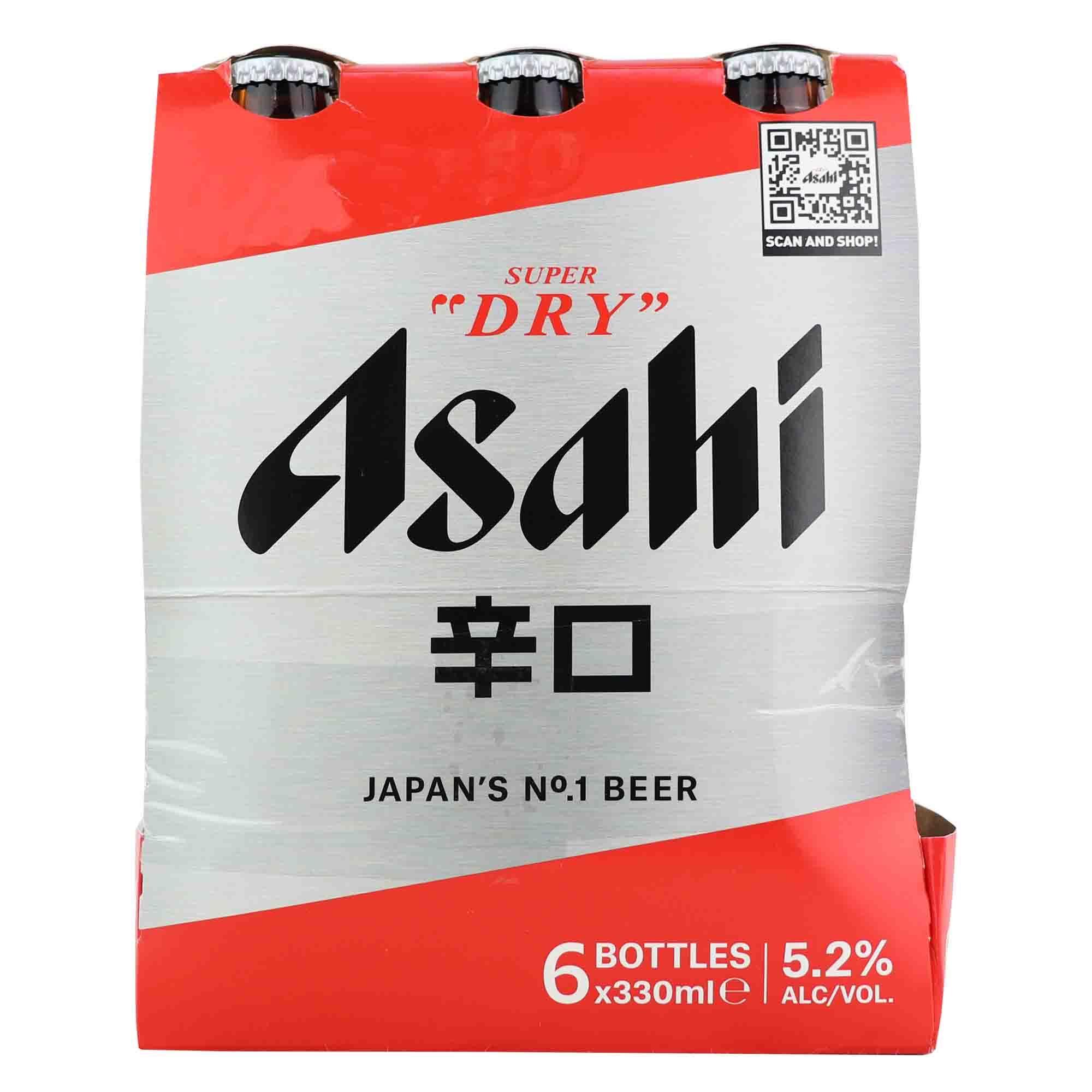 Asahi Super Dry Japanese Beer (330mL x 6pcs)